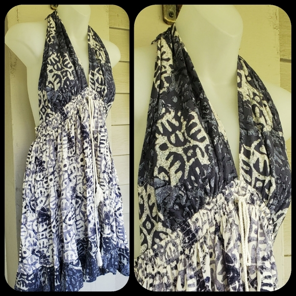 Free People Beach Day Backless Halter boho dress - Picture 8 of 14